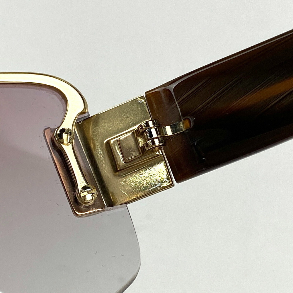 Gucci Gg Pattern Sunglasses Gradation Brown View 4